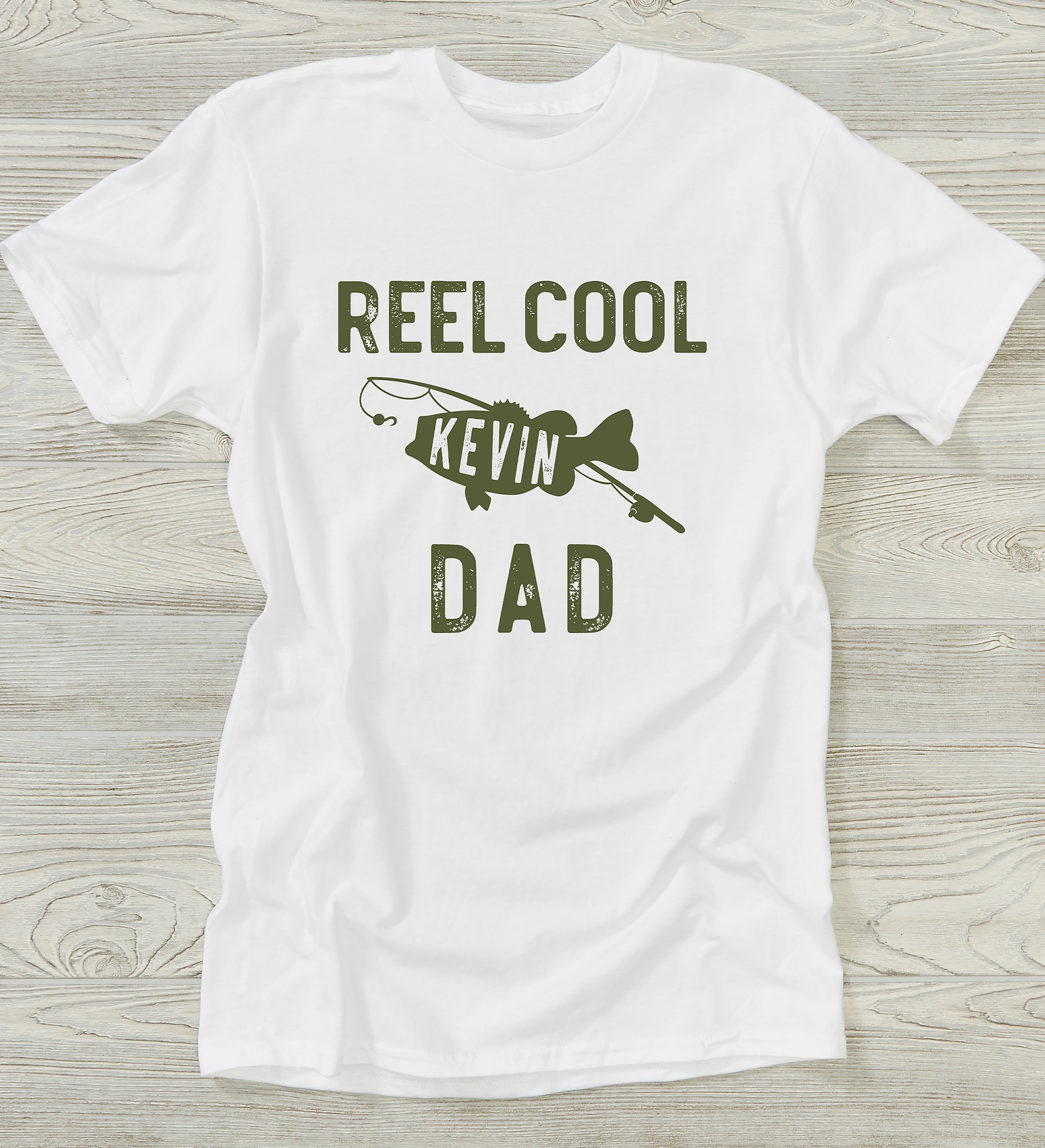 Reel Cool Dad Personalized Men's Shirts